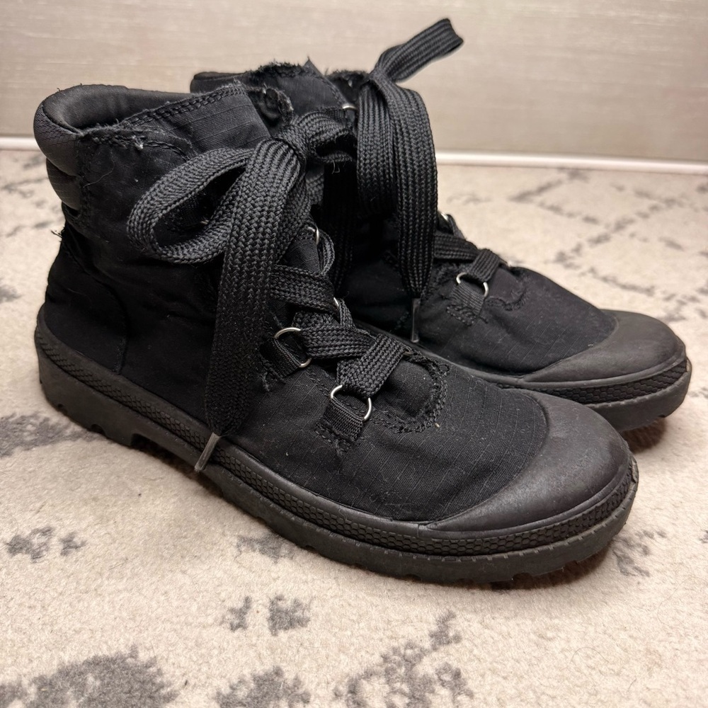 ROCKET DOG Piper Canvas Lace Up Grunge Skater Gothcore High Top Hiking Sneakers - Picture 3 of 9